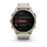 Смарт-часы GARMIN FENIX 8 AMOLED (43 мм) Sapphire золотистий/известняково-серый кожаный ремешок 010-02903-40